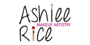 Logo for Ashley Rice Makeup Artistry. A makeup brush is the L and a lipstick is the i.